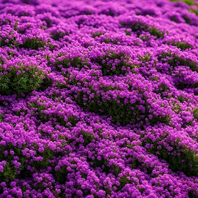 15000+ Creeping Thyme Ground Cover Seeds for Planting - Magic Perennial Flower Landscaping Seeds Heirloom Non-GMO Thymus Serpyllum Seeds for Garden