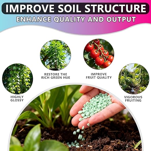 Ferrous Sulfate Granules 20% Iron, Soil Acidifier for Lawns & Plants | Fast Greening for Grass, Turf, Shrubs, Trees, Flowers & Gardens | Corrects Iron Deficiency & Yellowing (8 oz)