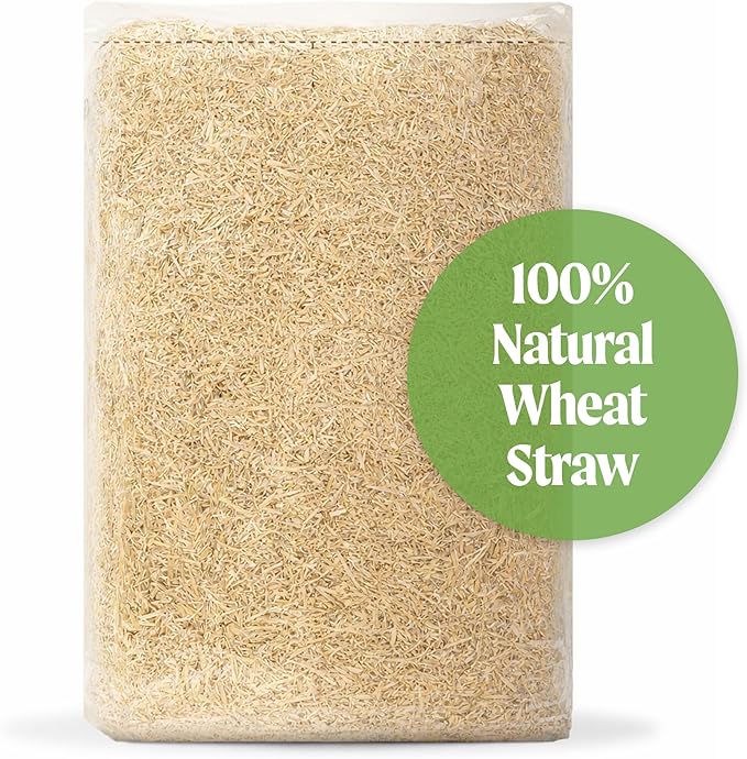 HealthiStraw GardenStraw, 3 cu ft (20 lbs) All-Natural Mulch for Gardens, Vegetables & Lawn Seeding – Water-Conserving Wheat Straw – Thoroughly Cleaned, Sustainable