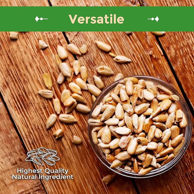 Sincerely Nuts Sunflower Seeds Unsalted (No Shell) (No Shell) (5 LB)- Nutritious and Satisfying Snack-Crunchy and Delicious-Perfect Addition to Any Meal - Gluten-Free Food, Vegan, and Kosher Certified