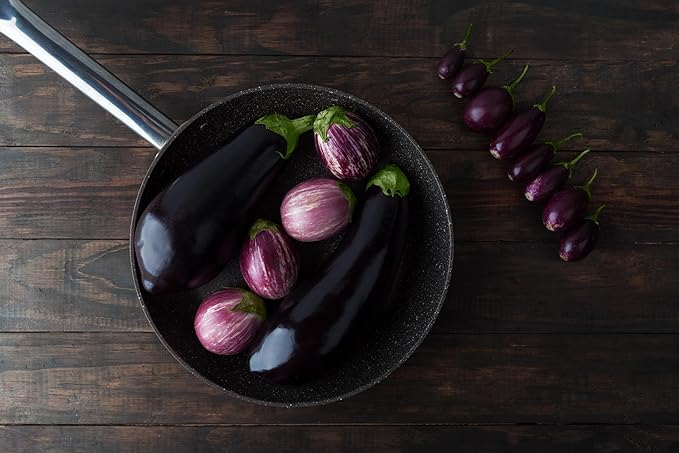 TKE Farms & Gardens - Black Beauty Eggplant Seeds for Planting, 2 Grams, 400+ Heirloom, Non-GMO Seeds, Ideal for Gardens, Containers, or Raised Beds, Easy-to-Follow Instructions, Solanum melongena