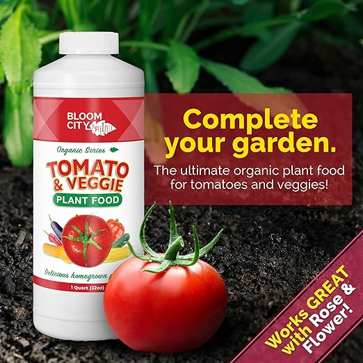 Bloom City Rose & Flower Plant Food – Liquid Fertilizer for More Blooms, Vibrant Color & Healthy Growth, 32 oz