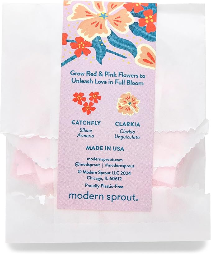 Modern Sprout Plantable Seed Paper Confetti Poppers Refill Packs (12 Pack/100pc) - Plastic-Free Refill for Creative Gardening - Wildflower Seeds for Kids Garden Party Favors & Birthday Poppers -Mix
