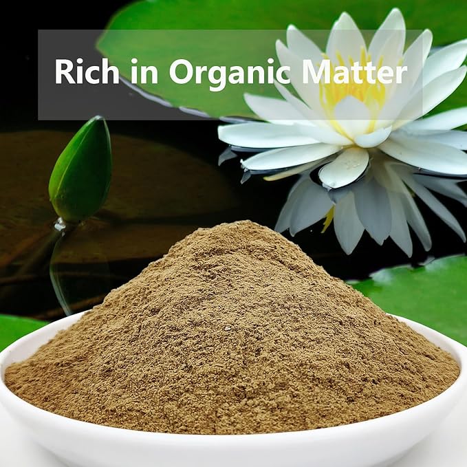 Natural Lotus Pond Mud for Bonsai Lotus Flower Planting, Garden Nutrient Soil Using for Water Lily and Water Plant, Pond Potting Media for Aquatic Plant (1BAG)