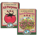 Down to Earth All Purpose 4-6-2 Tomato & Vegetable Mix + Rose & Flower Mix 4-8-4 Fertilizer Bundle | Organic Plant Food for Vegetables, Flowers, Herbs & Bulbs | OMRI-Listed | 5 LB Each