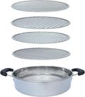 Soil Sifter with Handle – Includes 4 Replaceable Mesh Screens 3mm/6mm/9mm/12mm for Gardening & Compost