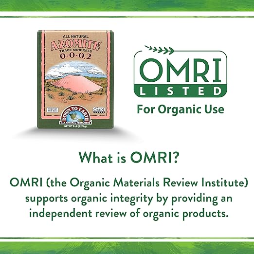Down To Earth All Natural Fertilizers Organic Azomite Powder Trace Minerals - Essential Minerals for Improving Plant Growth 0-0-0.2, 5 lb