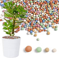 5.5 LBS Leca Clay Pebbles for Plants, Expanded Clay Balls Multi Color, Lightweight Hydroponics Growing Media for Succulents Orchids Aquaponics Drainage Potting Mix Decoration(3-10 mm)