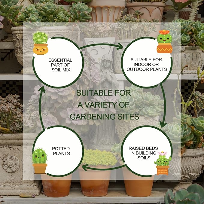 10QT Horticultural Vermiculite Bulk, Organic Vermiculite for Plants, Course Grade Vermiculite for Gardening, for houseplants, for Mushrooms, to Maintain Soil Moisture and Plant Growth(2-4mm)