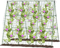 A-Type Cucumber Climbing pergola up to 50in up to 46-48in, Outdoor Climbing Triangle Plant Garden net, Vegetable Plant Support, loofah Climbing pergola