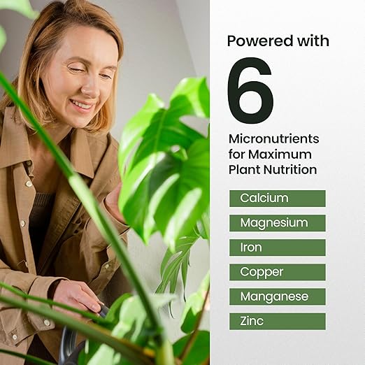 16oz Monstera Plant Food - Makes 96 Gallons of Monstera Fertilizer, Liquid Indoor Plant Fertilizer for Obliqua, Deliciosa and More, 6-2-4 NPK Ratio for Houseplants’ Healthy Growth & Glossy Leaves
