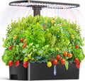 Hydroponics Growing System Kit 12 Pods Indoor Garden, Hydroponic Indoor Herb Garden Kit with Grow Light, Smart in Door Gardening Gifts for Women, Adjustable Height, Auto Timer, Quiet Pump