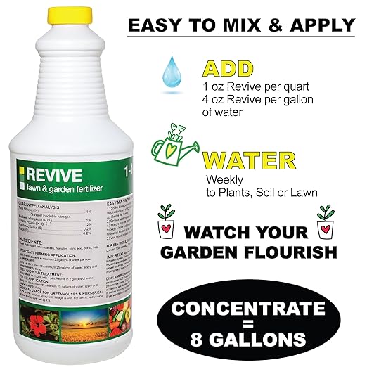 Organic Liquid Fertilizer for Plants – Boost Root Growth & Nutrient Absorption – Mycorrhizae + Soil Biology for Stronger, Healthier Plants – Garden, Vegetables, Indoor & Hydroponic (GGO Revive)
