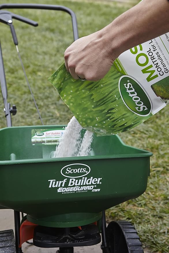 Scotts Moss Control Granules for Lawns, Contains Nutrients to Green Grass, 18.37 lb.