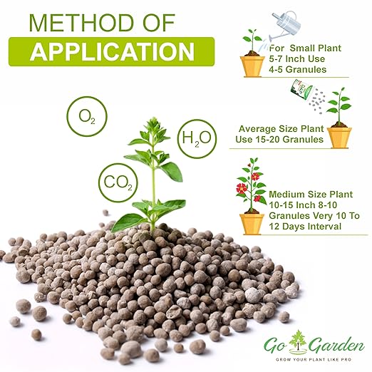 Go Garden DAP Fertilizer – 100% Water-Soluble Plant Food for Indoor & Outdoor Plants – Boosts Growth, Flowering & Fruiting – Easy to Use Granules (400g)