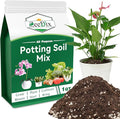 Zeedix Potting Soil Mix for Indoor Houseplant, Include Perlite, Compost, Peat Moss, Coco Coir and Vermiculite, Well Draining Potting Mix, Promote Healthy Root Development and Faster Plant Growth, 1qt