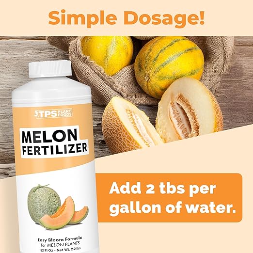 Melon Fertilizer – Liquid Plant Food for Bigger Melons, Stronger Vines & Better Fruit Development, 32 oz