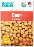 Back to The Roots 100% Organic Seed Packet - Bean 'Garbanzo' 8.4g