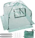 Plant Cover Freeze Protection Blanket, 24''x24''x21'' Outdoor Garden Fabric Cover with Poles and Stakes for Winter Frost, Frost Covers for Small Trees, Shrubs, Green