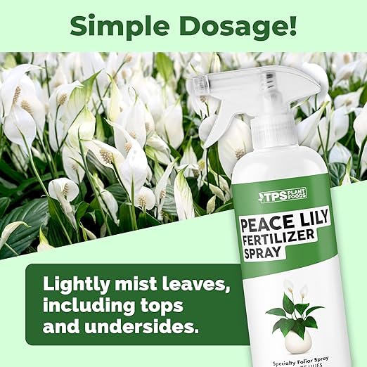 Peace Lily Fertilizer Spray – Fast-Acting Mist for Deep Green Leaves & Longer Blooms (16 oz)