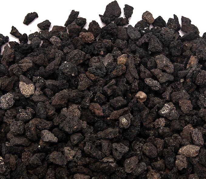18 Pounds Black Lava Rock Soil Additive for Succulents Cactus, Volcanic Rock Stones for Plants