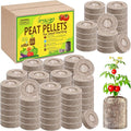Legigo 200 Pcs 36mm Seed Starter Peat Pellets Pods for Seedlings- Compressed Seed Starting Pellets Seed Starter Pods Plugs Soil Peat Pods for Starting Seeds, Garden Planting Herb Flower Vegetables