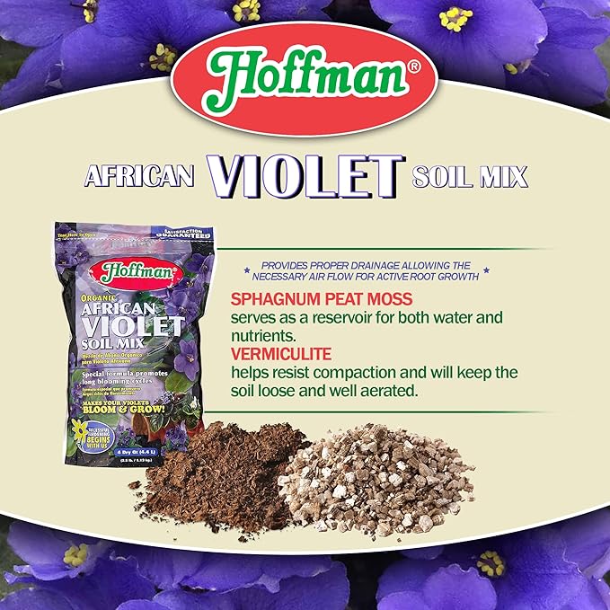 Hoffman 10301 Organic African Violet Soil Mix, 4 Quarts