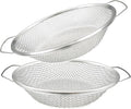 2PCS Soil Sifter for Gardening Top Soil, Sand Sifter, Dirt Sifter, Compost Sifter, Rock Sifter, Garden Soil, Vermiculite for Gardening Seed Blocking Tool - 3mm 6mm Mesh with Handle