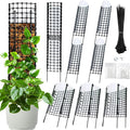 Expandable D Shaped Moss Pole, Customizable Width Moss Pole Monstera Plant Support, Stack up to 47 inches in Height, Widen to Any Size, DIY Thickened Transparent Plant Support for Climbing Plants