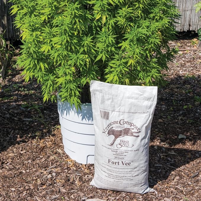 Fort Vee Organic Potting Mix | High-Nutrient Compost-Based Soil for Indoor & Outdoor Container Seed Starting, Plants & Vegetable Gardening | 20 Quarts