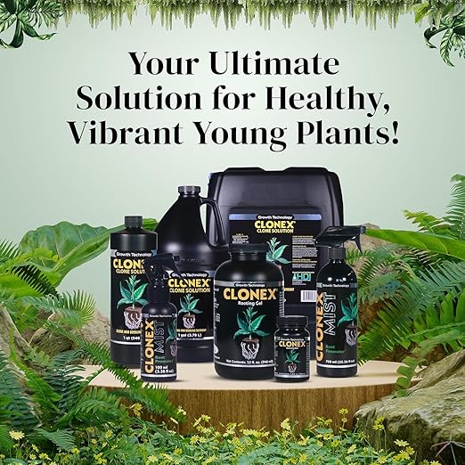 Clonex Clone Solution, Professional-Grade Nutrient Formula for Seedlings, Cuttings, and General Use. Feeds Young Plants, Helps Promote Growth & Rapid Root Development - 1 Quart