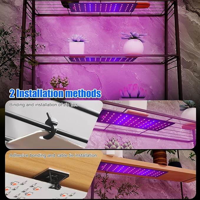 Grow Light for Indoor Plants, USB LED Grow Lamp, Waterproof Grow Light with 3/6/12H Timer Switch for Indoor Plants Seeding Veg Flower Growing Lamp