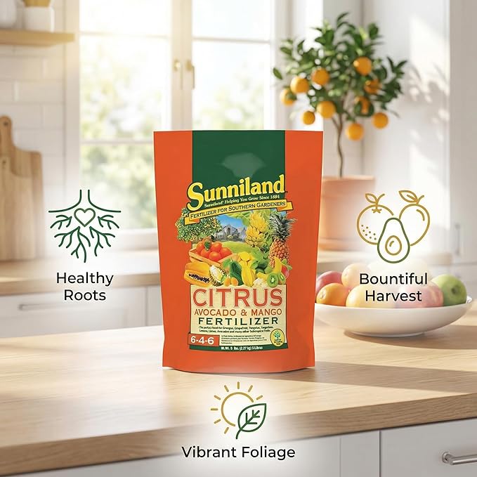 Avocado and Mango 6-4-6 Plant Fertilizer – 20 lb Bag – Granular Plant Food for Avocado, Mango & Citrus Trees – Supports Steady Growth & Seasonal Feeding – Balanced 6-4-6 Garden Formula