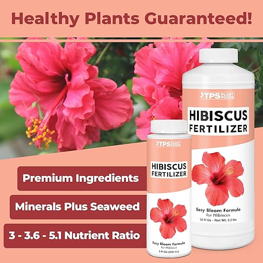Hibiscus Fertilizer – Liquid Plant Food for More Blooms, Vibrant Color & Healthy Tropical Growth, 32 oz