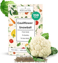Woods Creek Seeds: Snowball Cauliflower Seeds for Planting - Heirloom Variety with Compact White Heads - Fast-Growing Cauliflower Seeds - Non-GMO, High Germination, Home Garden Favorite