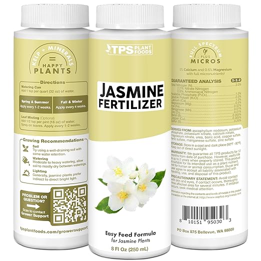 Jasmine Fertilizer – Liquid Plant Food for More Blooms & Healthy New Growth, 8 oz