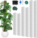 24"+40"+60" Metal Moss Pole - 6 Pack D Shape Sphagnum Moss Pole, Moss Poles for Climbing Plants, Monstera, Climbing Plants Indoor