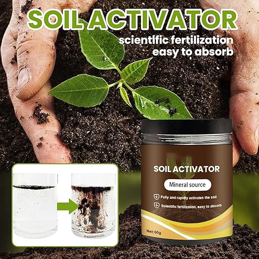 Soil Activators,Organic Soil Activators and Plant Fertilizers,Garden Beds for Cultivation,Potting Mix and Seedling Compost, Promoting Plant Rooting 60g（ 2PCS）
