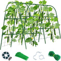 Cucumber Trellis for Raised Bed, 48x65 Inch U-Shape Garden Trellis for Outdoor Climbing Plants, Rust-Resistant Arch Plant Support Vegetable Trellis for Cucumber Tomato Pea Zucchini, Squash