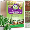 DUSPRO Recycle Tropical Potting Mix Pre-Mixed 5in1 with Pine Bark, Coco Coir, Perlite, Worm Casting & Pumice Ideal Aroid Mix Soil for Monstera, Pothos, Philodendron, Other Indoor HousePlants 16QRT
