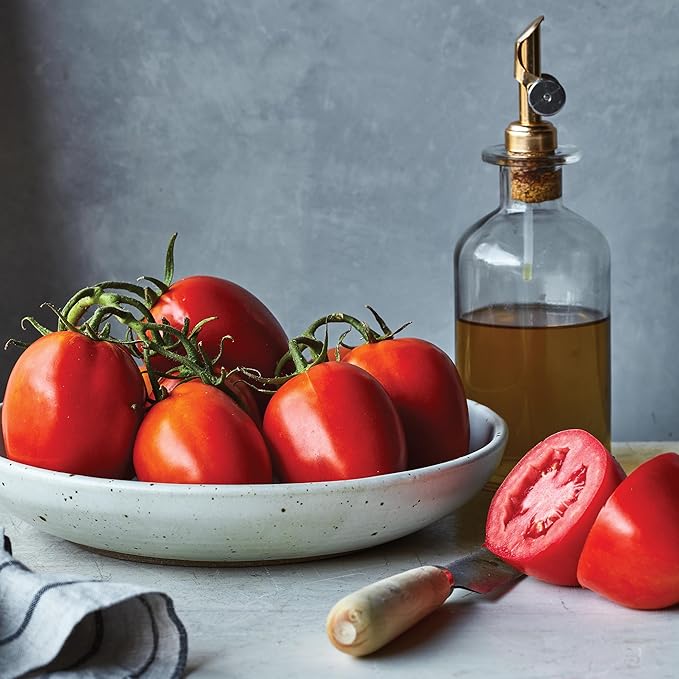 Burpee 'Roma VF' Heirloom Tomato Seeds - Non-GMO, Determinate, Paste Tomato, 500mg Seed Packet for Home Gardening