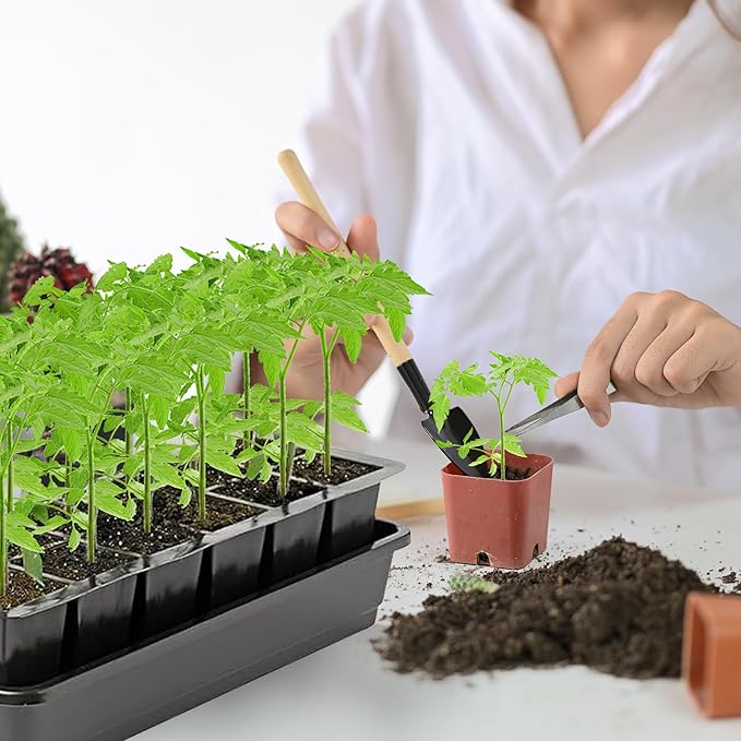 EBaokuup 8 Pcs 12-Cell Replacement Capillary Mats-18.5 x 3.5 Inches Self Watering Seed Starting Mat-Capillary Mats for Indoor Gardening Greenhouse Plant Seed Starting
