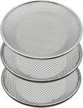 3 PCS Soil Sieve for Garen -12 inches Soil Sifter for Rocks Compost Suitable for 5 Gallon Drums 10mm，6mm，3mm