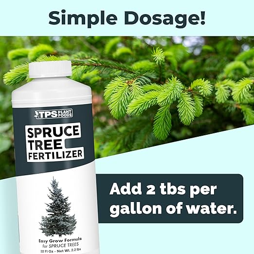 Spruce Tree Fertilizer – Liquid Plant Food for Rich Green Needles, Stronger Roots & Healthy Evergreen Growth, 32 oz