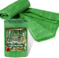 9.8FT Christmas Gardening Burlap Roll - Decoration Burlap for Crafts Plant Covers Jute Fiber, St. Patrick's Day Outdoor Gatherings Boho Rustic Garden Room Decor(118X19.7inch,Green)