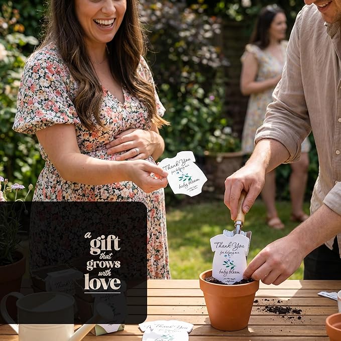 Onesie Seed Paper – 15pcs Blue Plantable Wildflower, Writable & Plantable Gift for Moms, Parents, & Plant Lover, Ideal for Gender Reveal, Baby Shower, Baby’s Birthday, & Other Celebrations