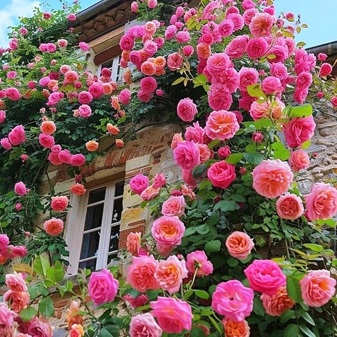 1000pcs Mixed Rose Seeds for Planting – Colorful Garden Roses – Non-GMO Perennial Flower Seeds – Fragrant Blooms for Outdoor Landscaping & DIY Garden Gifts