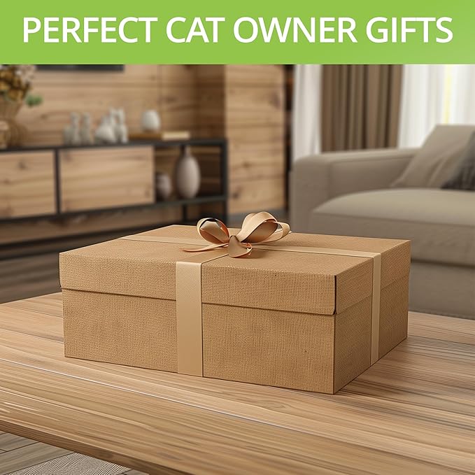 Cat Grass Kit for Indoor Cats – x2 Seed Packets | Cat Grass Seeds with Wooden Planter & Soil – Pet Wheatgrass Grass