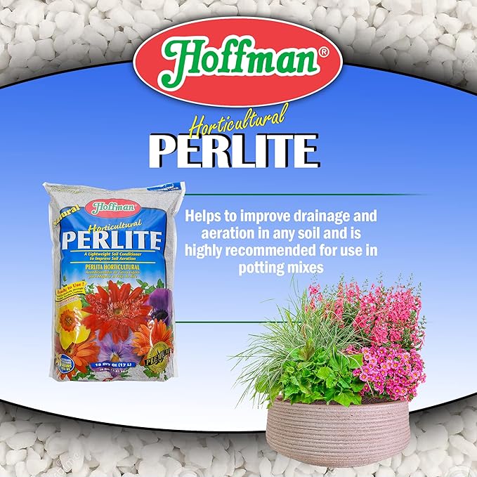 Hoffman 16504 Horticultural Perlite, 18 Quarts, 2 Pack