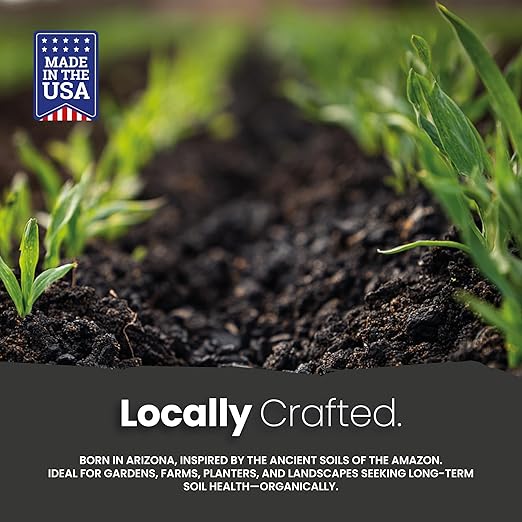 Soil Seed & Water Amazonian Dark Earth Organic Soil Amendment with Biochar & Minerals – Natural Fertilizer for Plants, Vegetables & Lawns - OMRI Listed Organic Fertilizer